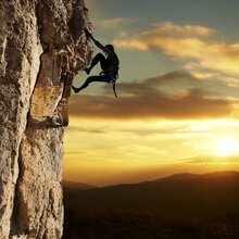 Canvas print - Rock Climber
