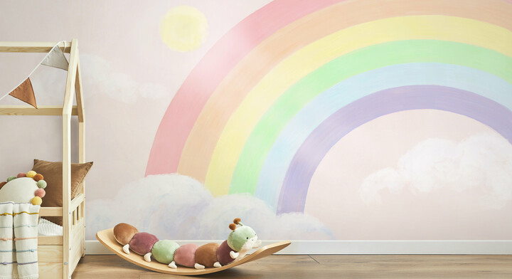 Sparkling Rainbow III - Photowall Kids
