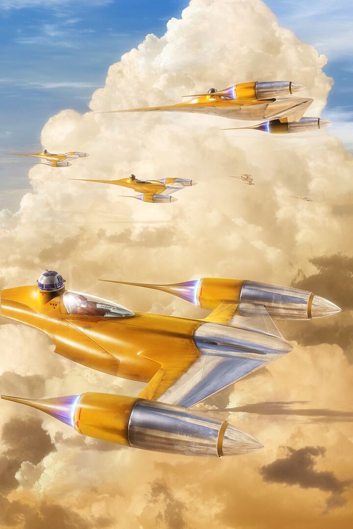 Star Wars - Naboo Starfighters Clouds