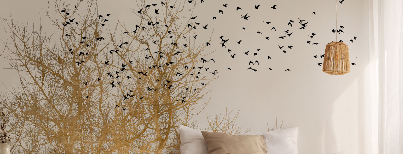 Golden Birds - Wallpaper