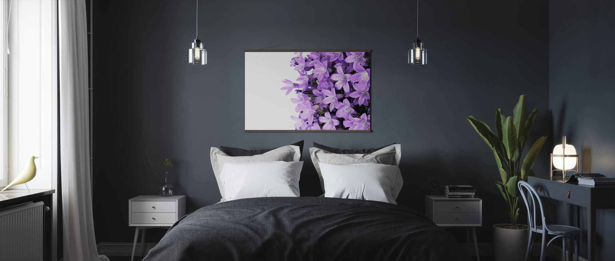 Purple Flowers - Schickes Poster - Photowall