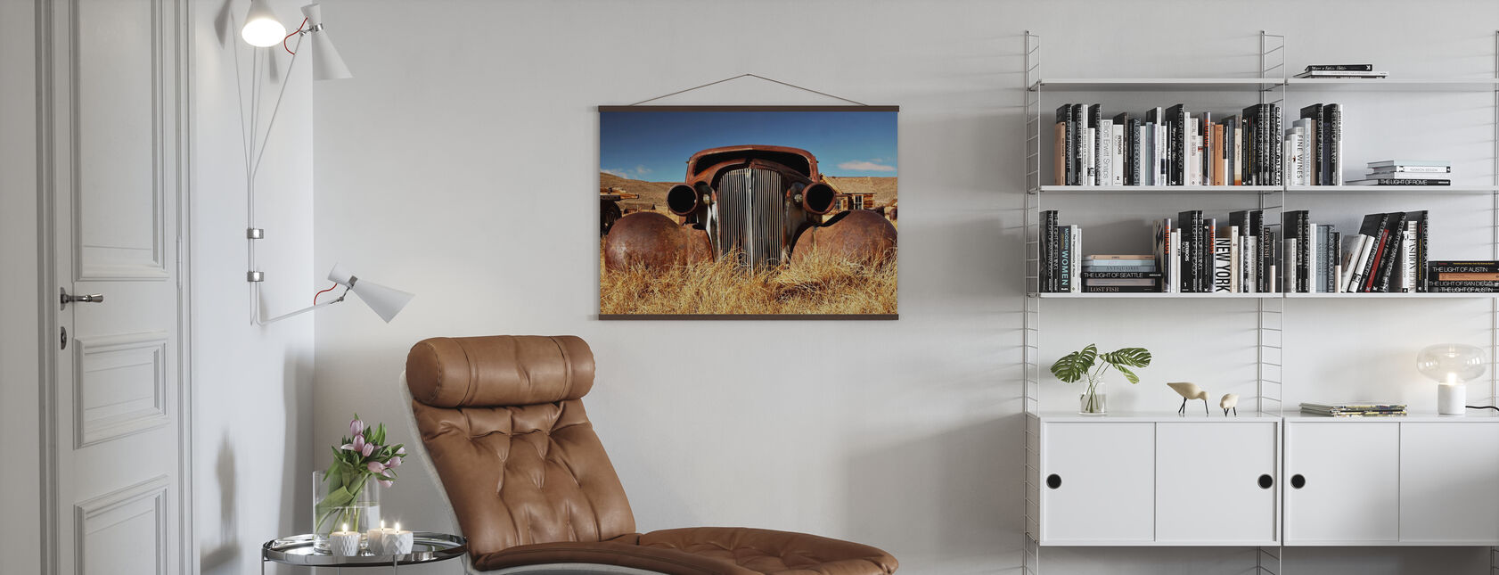 Car abandoned in the 1930's - Poster - Living Room