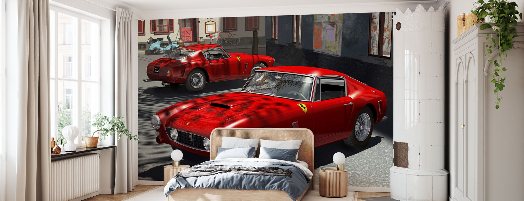 Classic Sports Car - Wallpaper - Bedroom