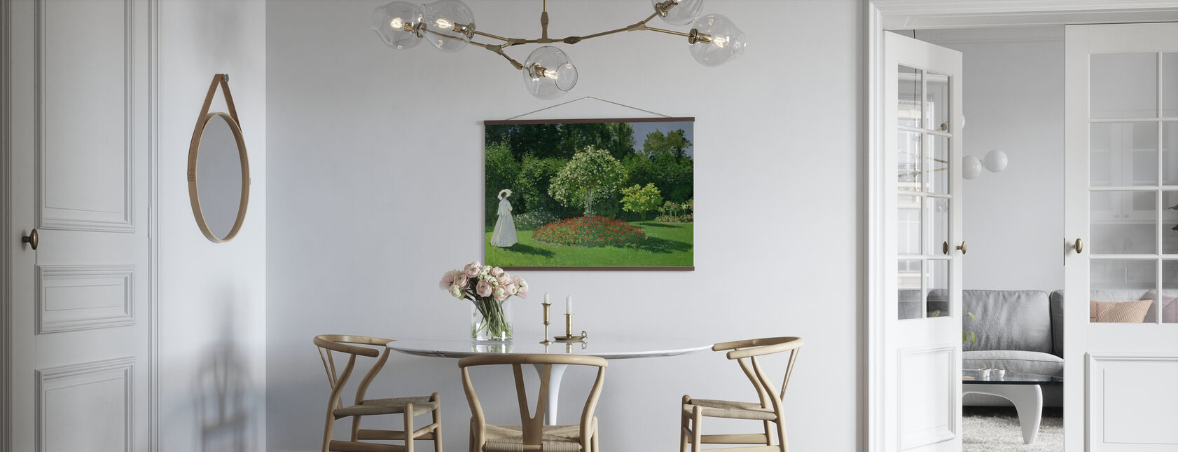 Kobieta w ogrodzie - Claude Monet - Plakat - Kuchnia
