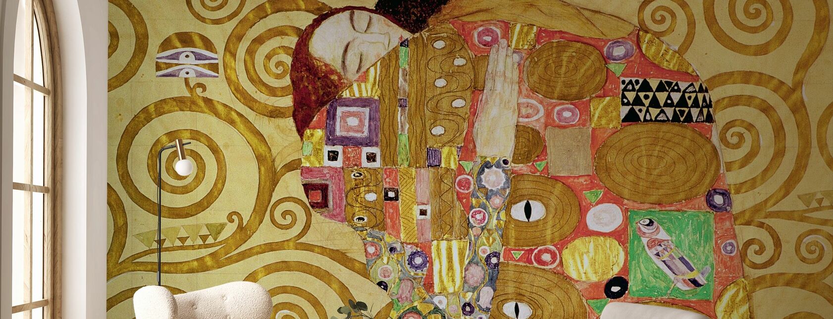 Vervulling - Gustav Klimt - Behang - Woonkamer