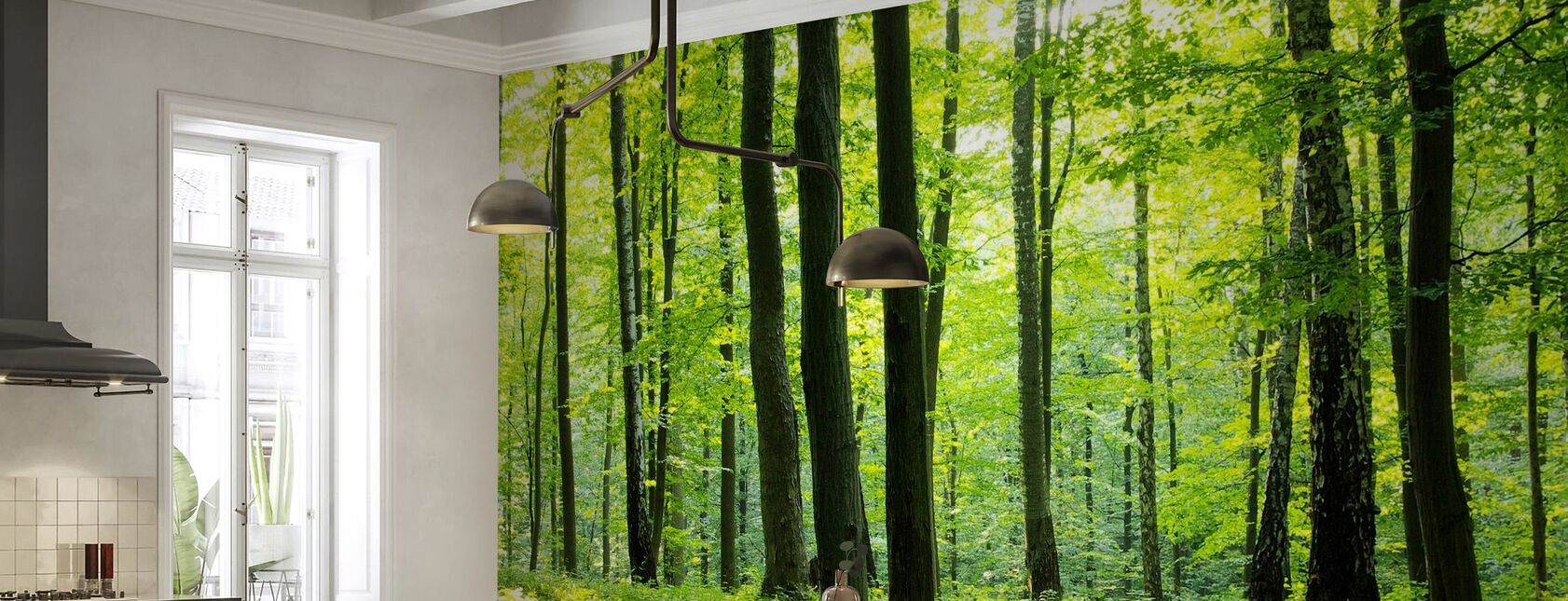 Rural Forest - Wallpaper - Kitchen