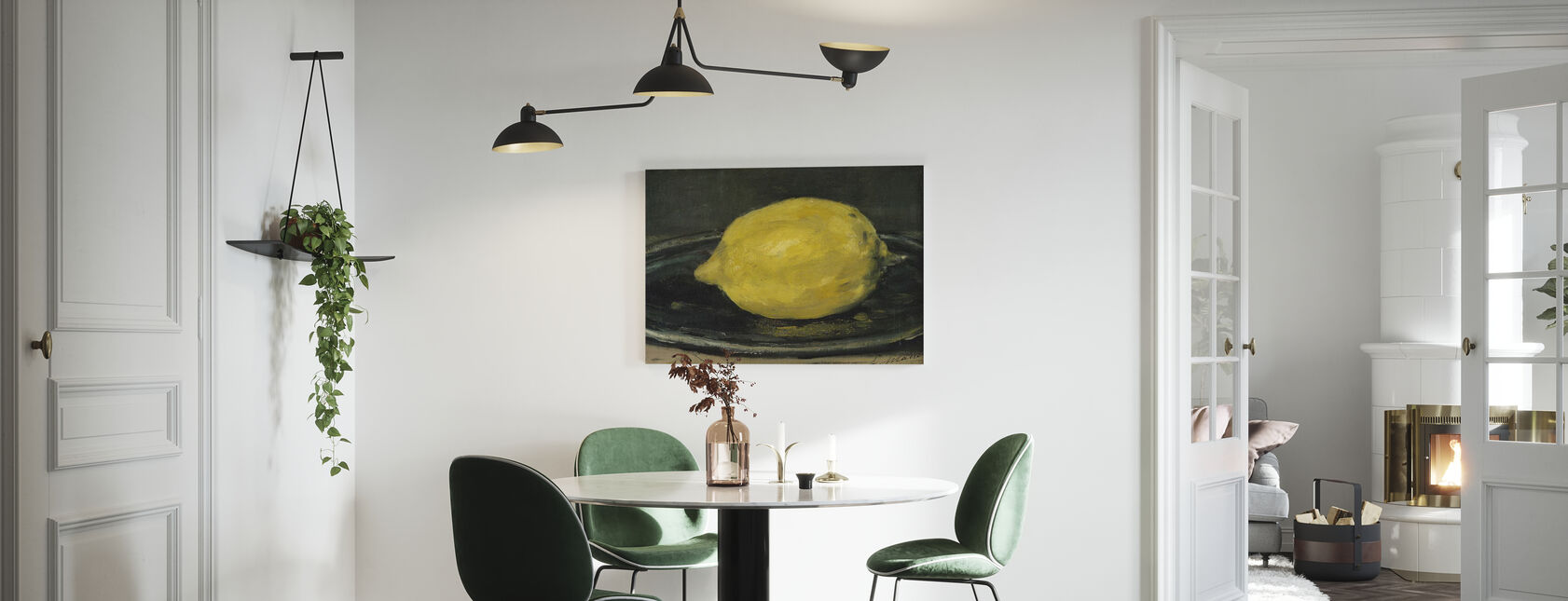 Lemon, Edouard Manet - Lerretsbilde - Kjøkken