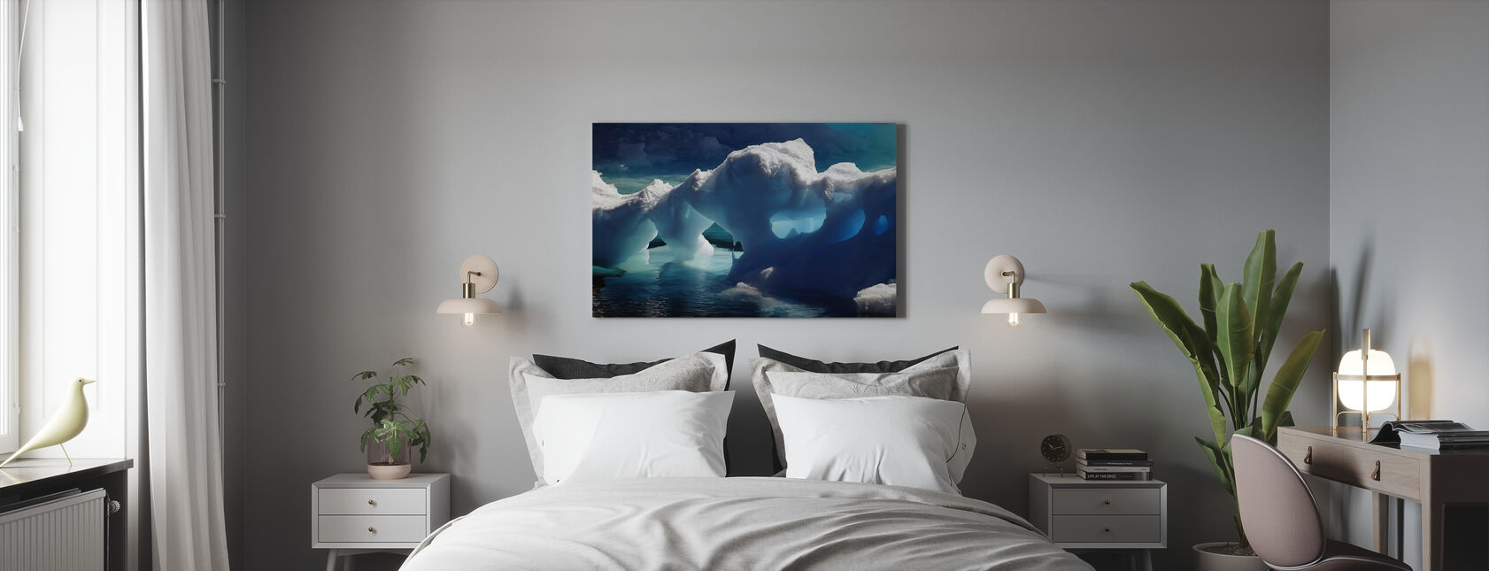 Antarctic Ice Caves - Canvas print - Bedroom