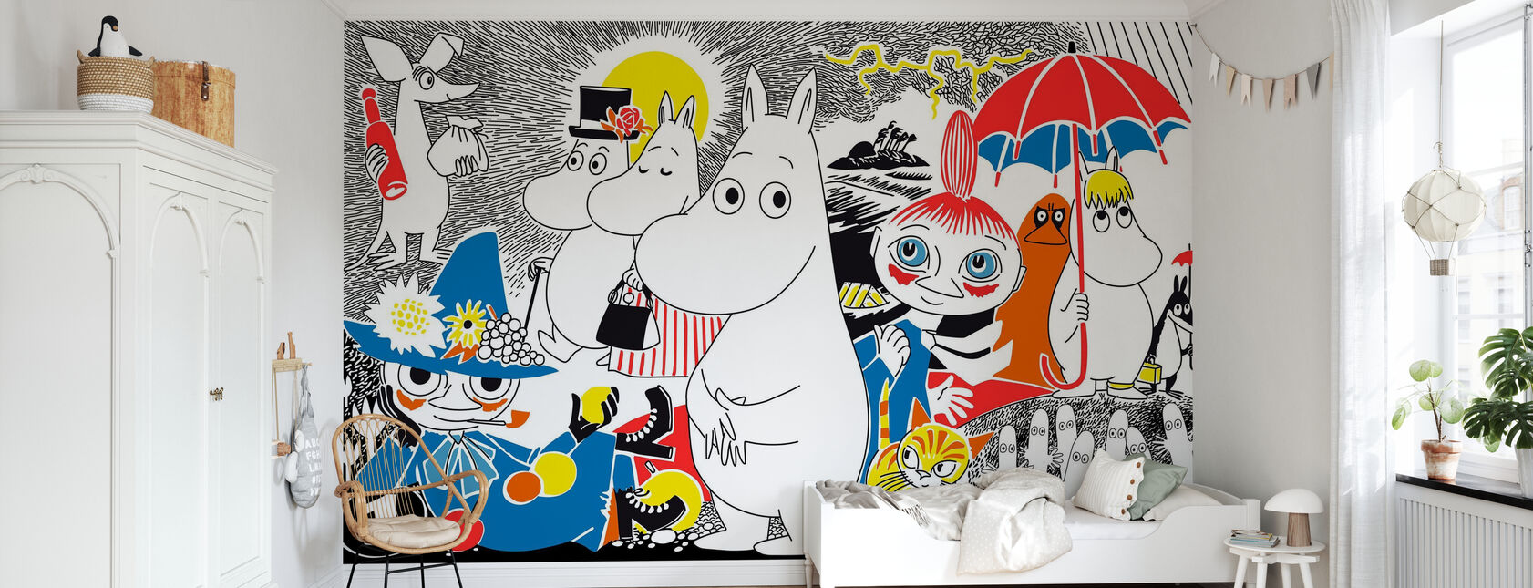 Moomin - Cómic Book 1 - Papel pintado - Cuarto de niños