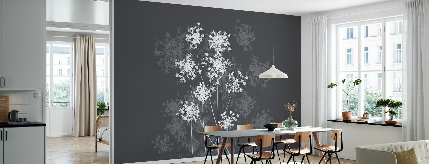 Dandelion Grey - Wallpaper - Kitchen