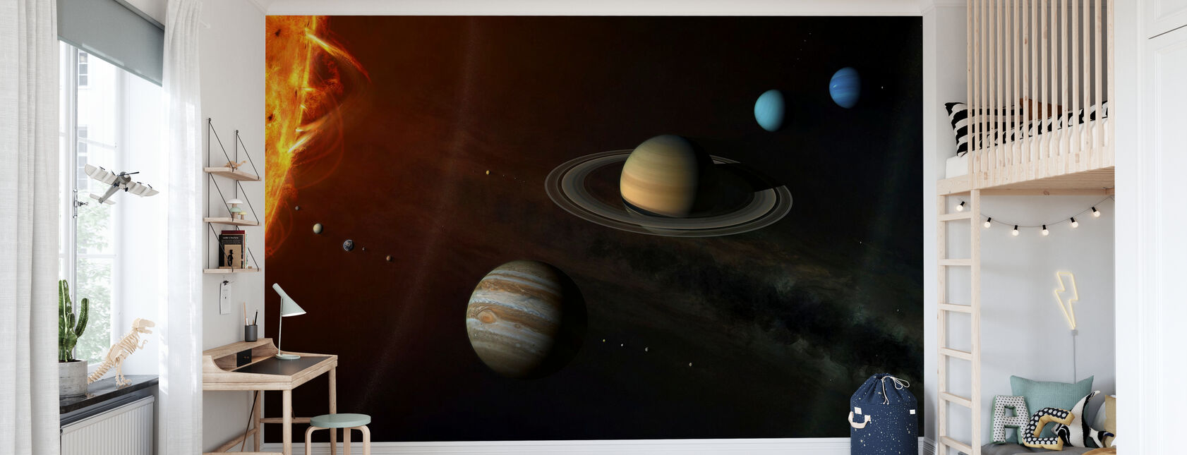 Sistema Solar - Papel pintado - Cuarto de niños