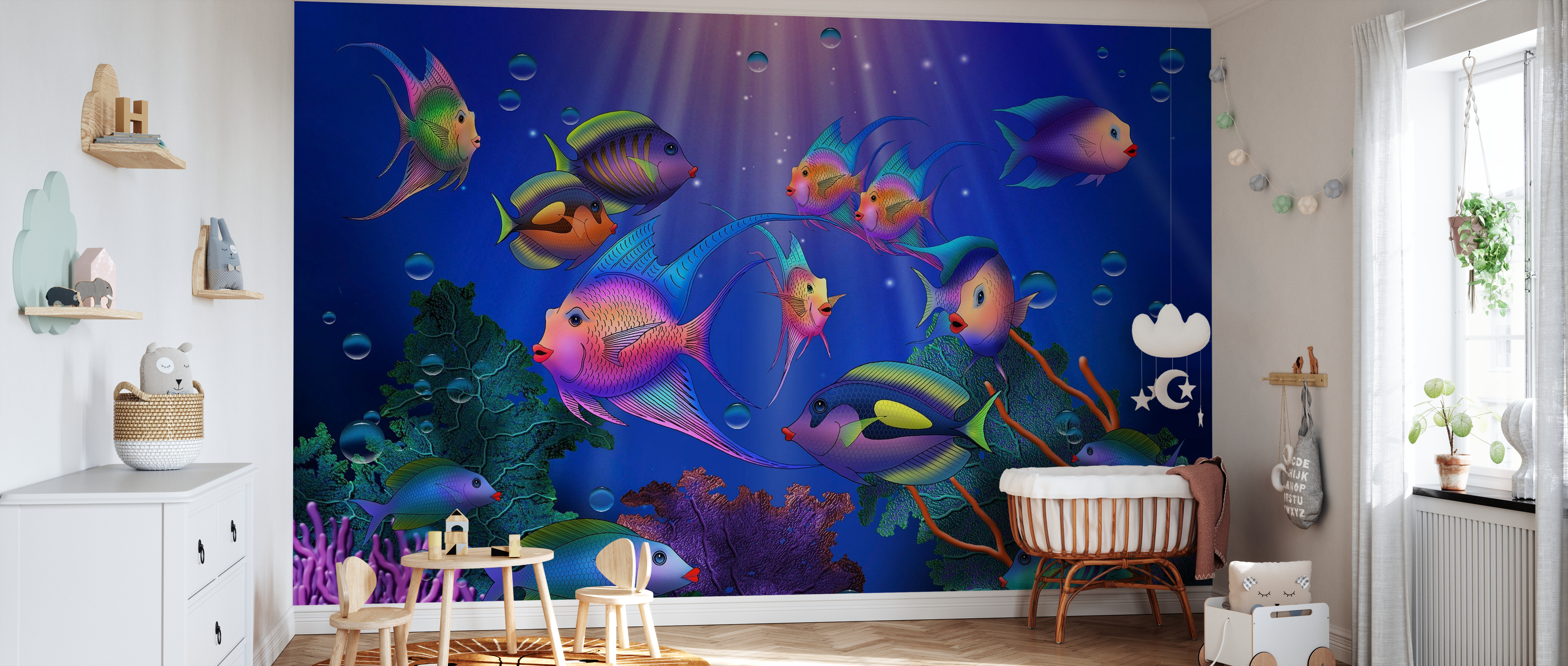 Giant Wall mural photo Wallpaper 368x254cm Budda & gold fish 