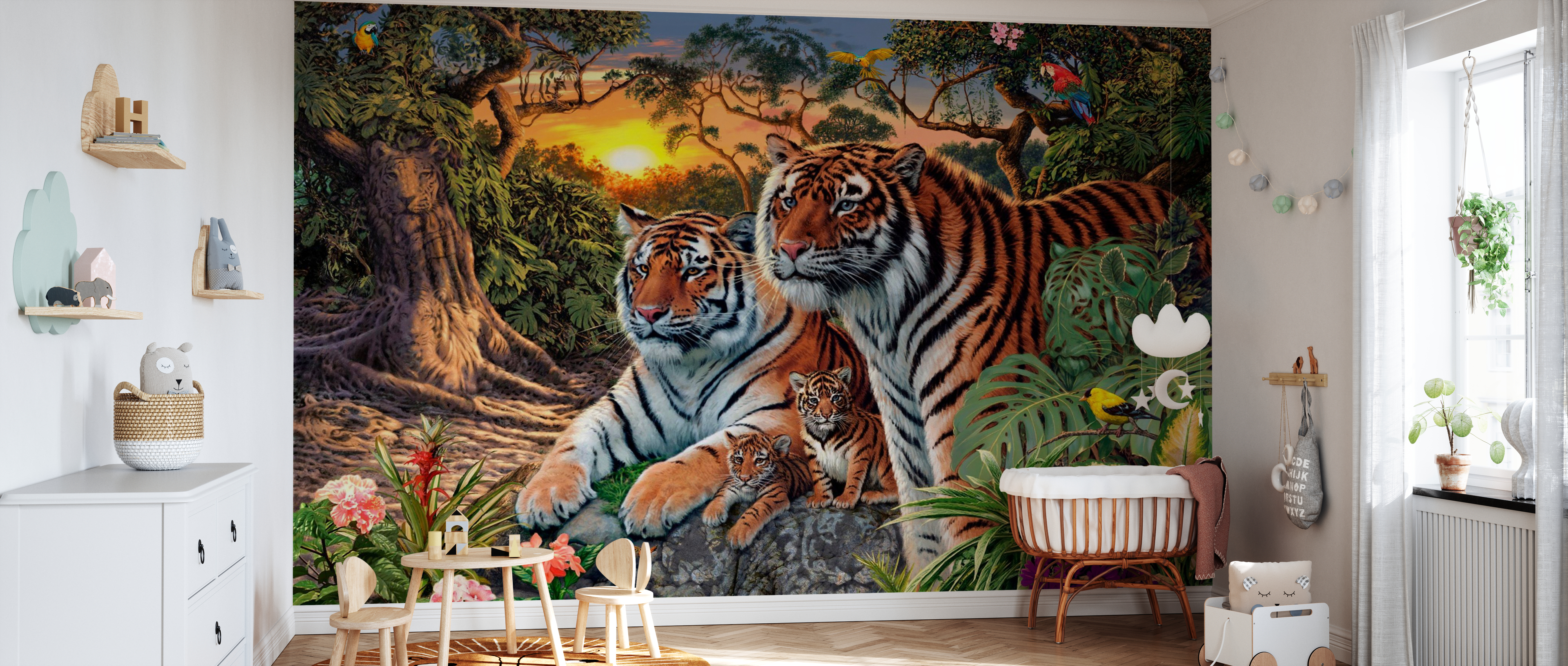 Tiger Ukulélé support mural