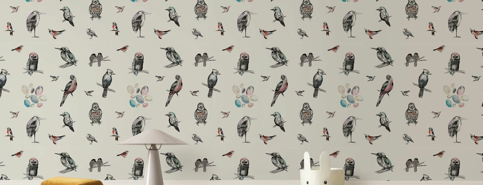 Birds - Wallpaper - Kids Room