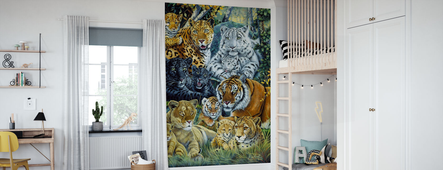 Wild Cats - Wallpaper - Kids Room