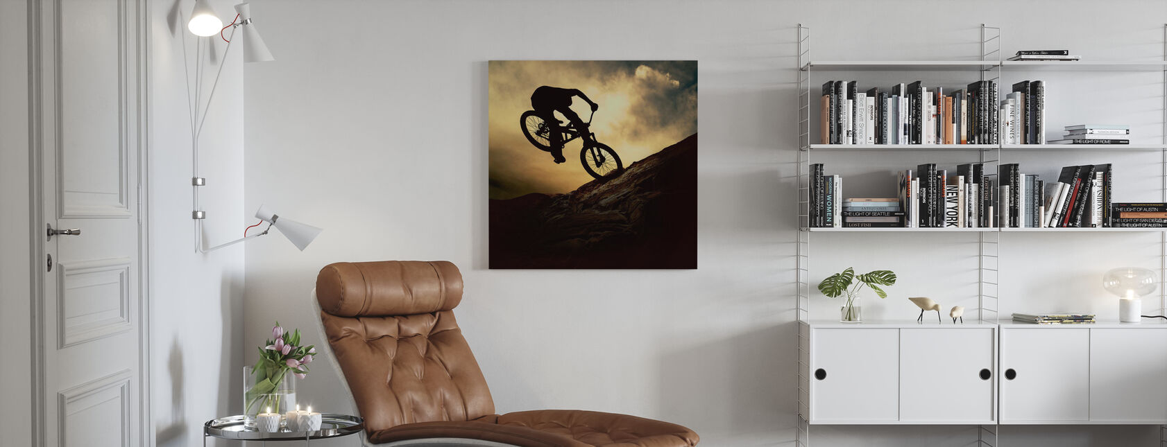 Mountain Bike Rider - Canvas print - Living Room