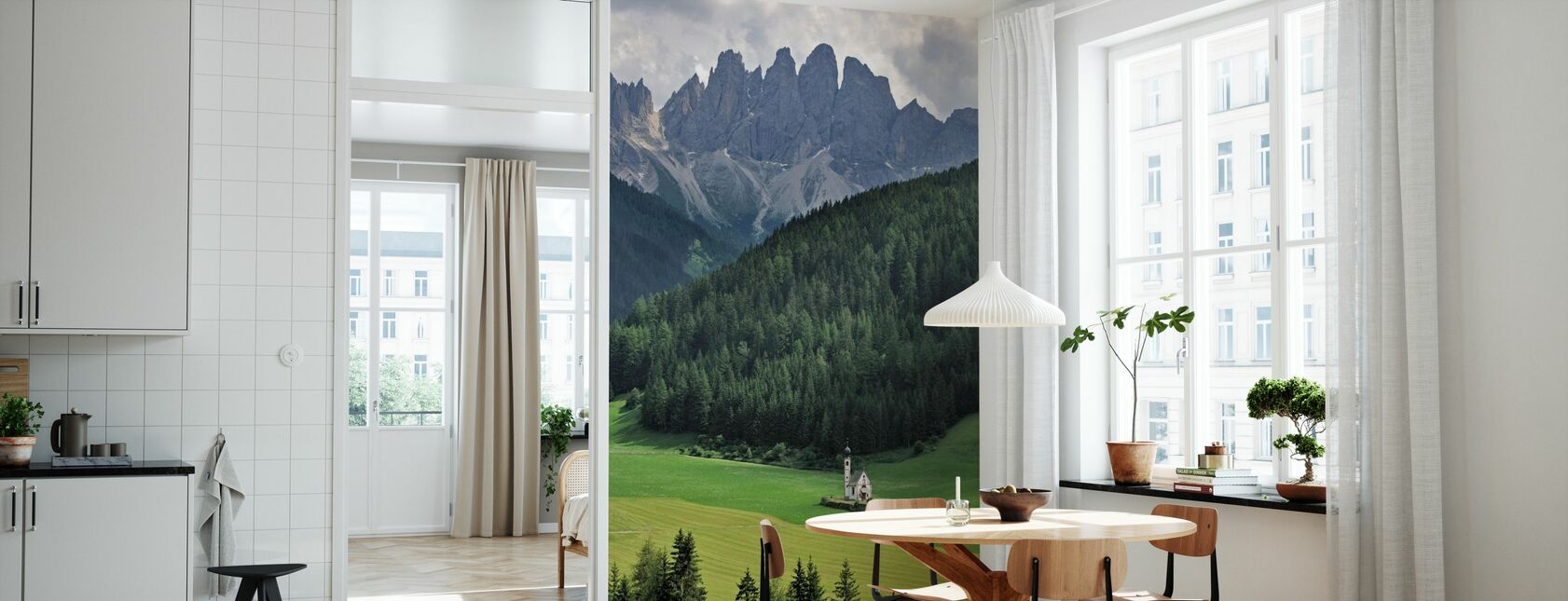 At the Foothills of the Dolomites - Wallpaper - Kitchen