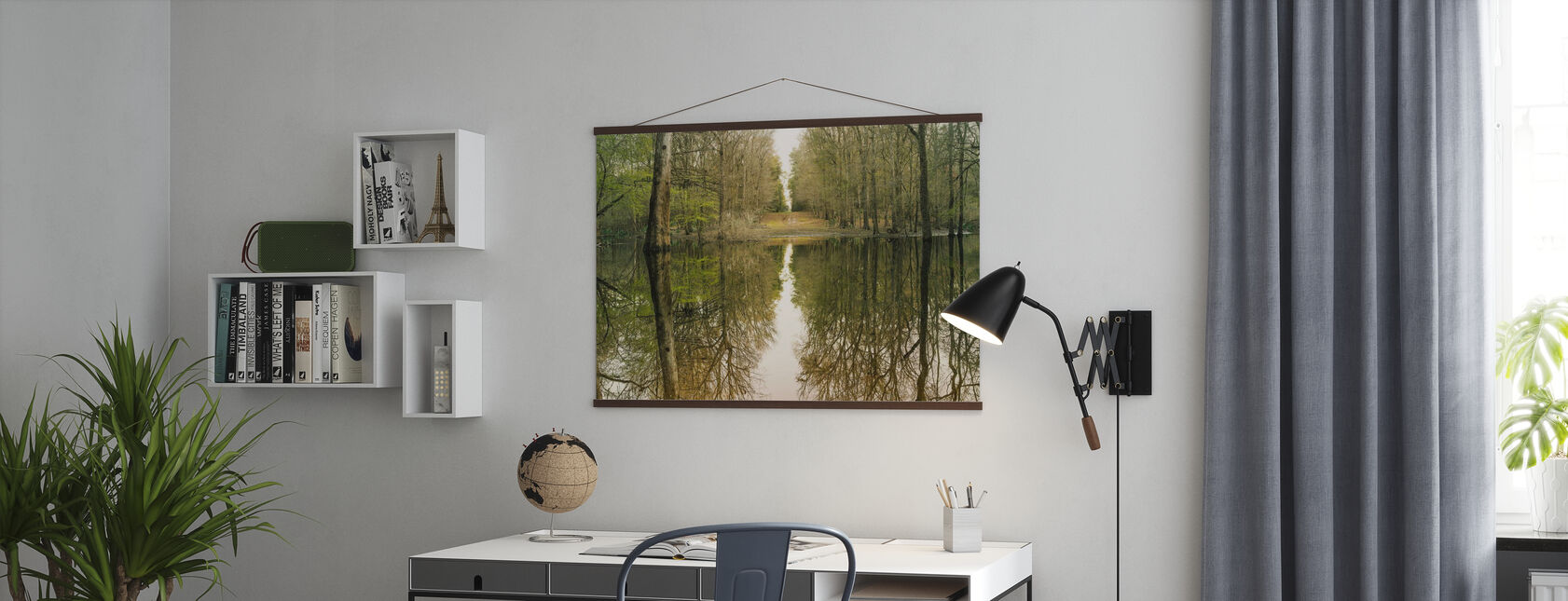 Suwanne Reflection Panoramic - Poster - Office