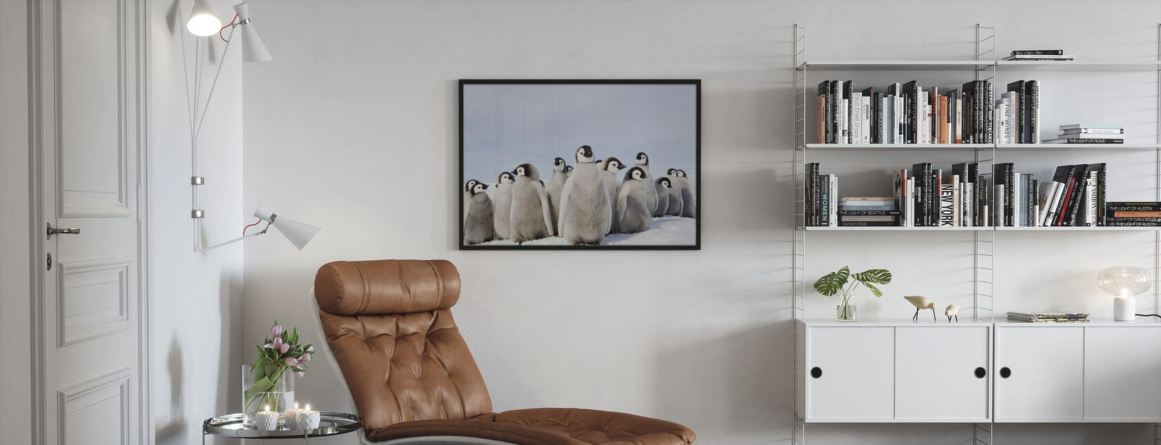 Groep van keizerpinguïn kuikens - Poster - Woonkamer