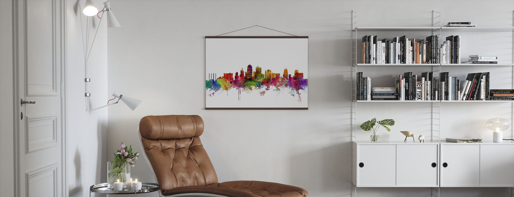 Kansas City Skyline - Poster - Living Room