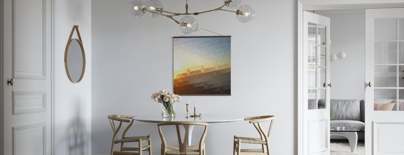 Abstrakt solnedgang - Plakat - Kjøkken