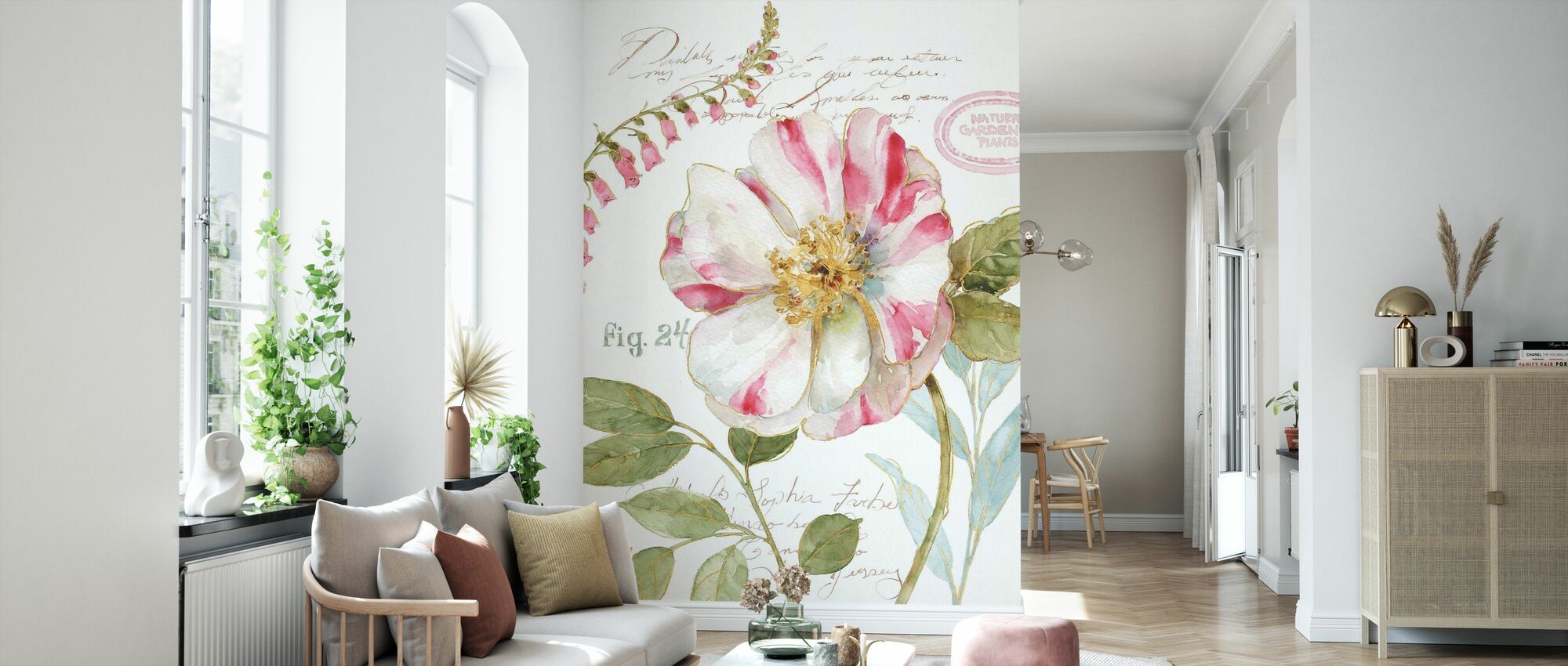 Candy Cane Striped Flower – a wall mural for every room – Photowall