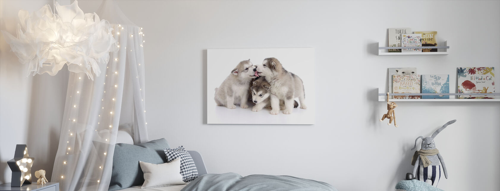 Friendly Puppies - Canvas print - Kids Room