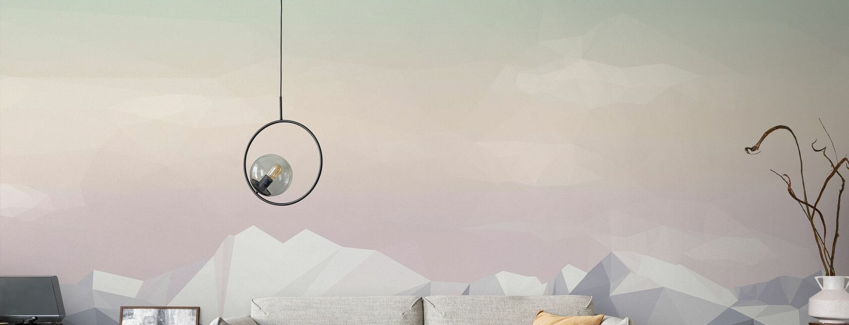 Mostly Mountains Icecream - Wallpaper - Living Room