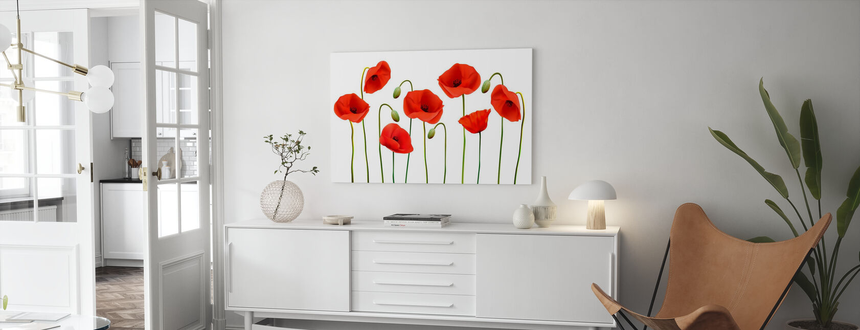 Red Poppies - Canvas print - Living Room