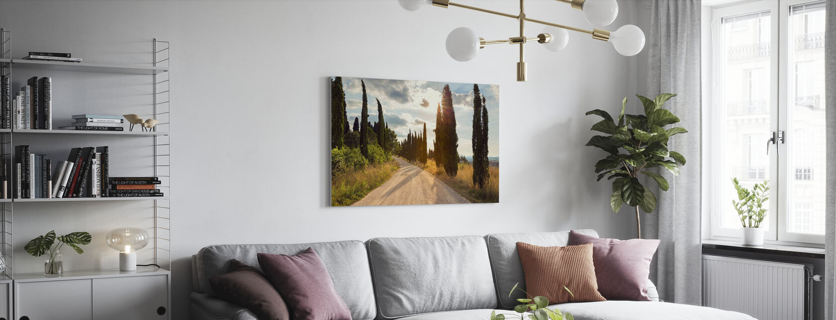 Ponte D´arbia, Toscana - Canvas print - Living Room