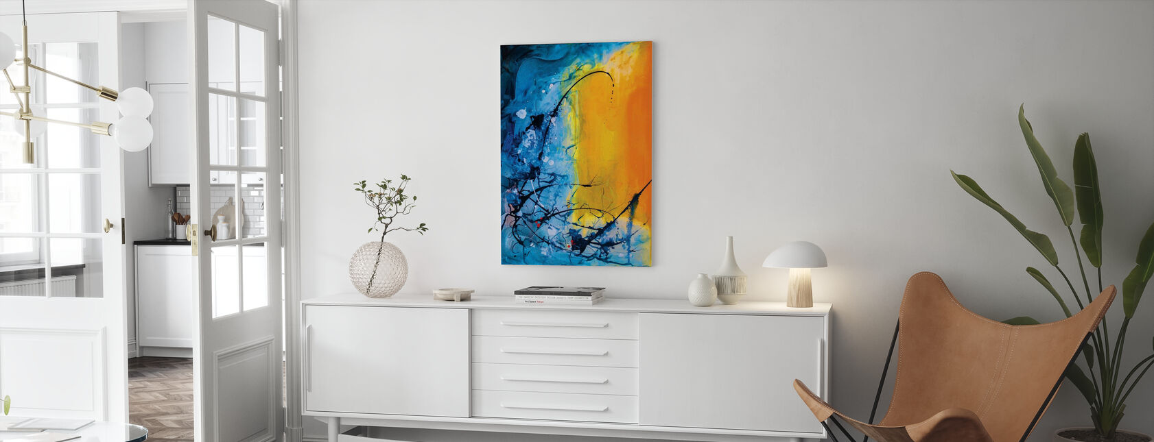 Hello 2 - Canvas print - Living Room