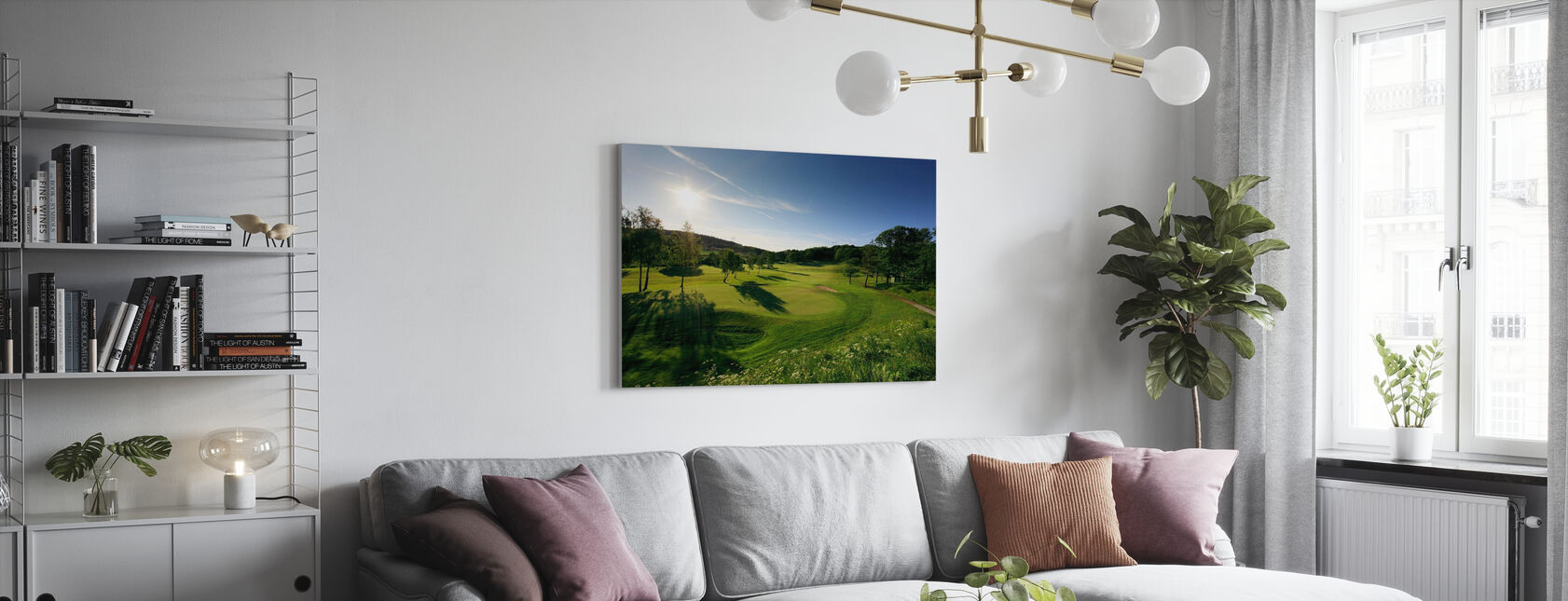 Campo da golf a Göteborg, Svezia - Stampa su tela - Salotto