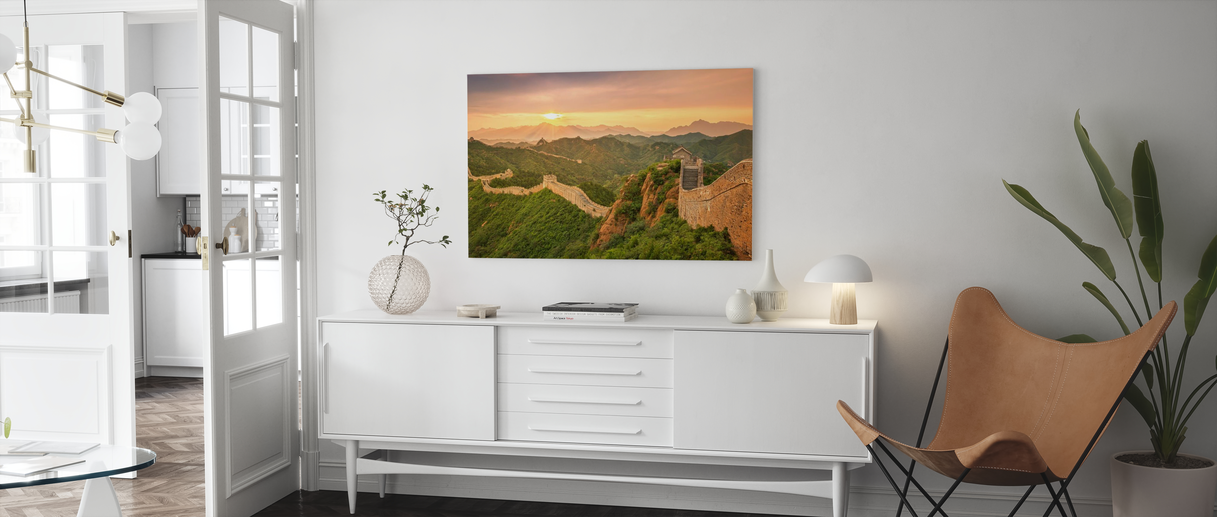 SC291 China Great Wall Sunrise Landscape Canvas Wall Art Large Picture Prints 