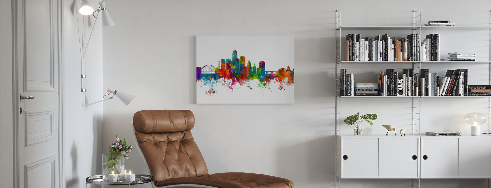 Des Moines Iowa Skyline - Canvas print - Living Room