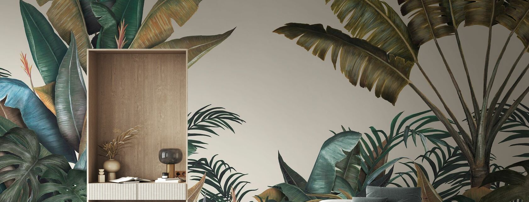Tropical - Wallpaper - Living Room