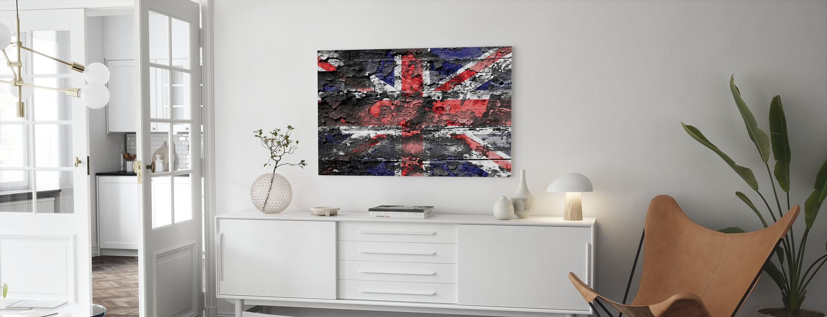 Storbritannien Flag - Billede på lærred - Stue