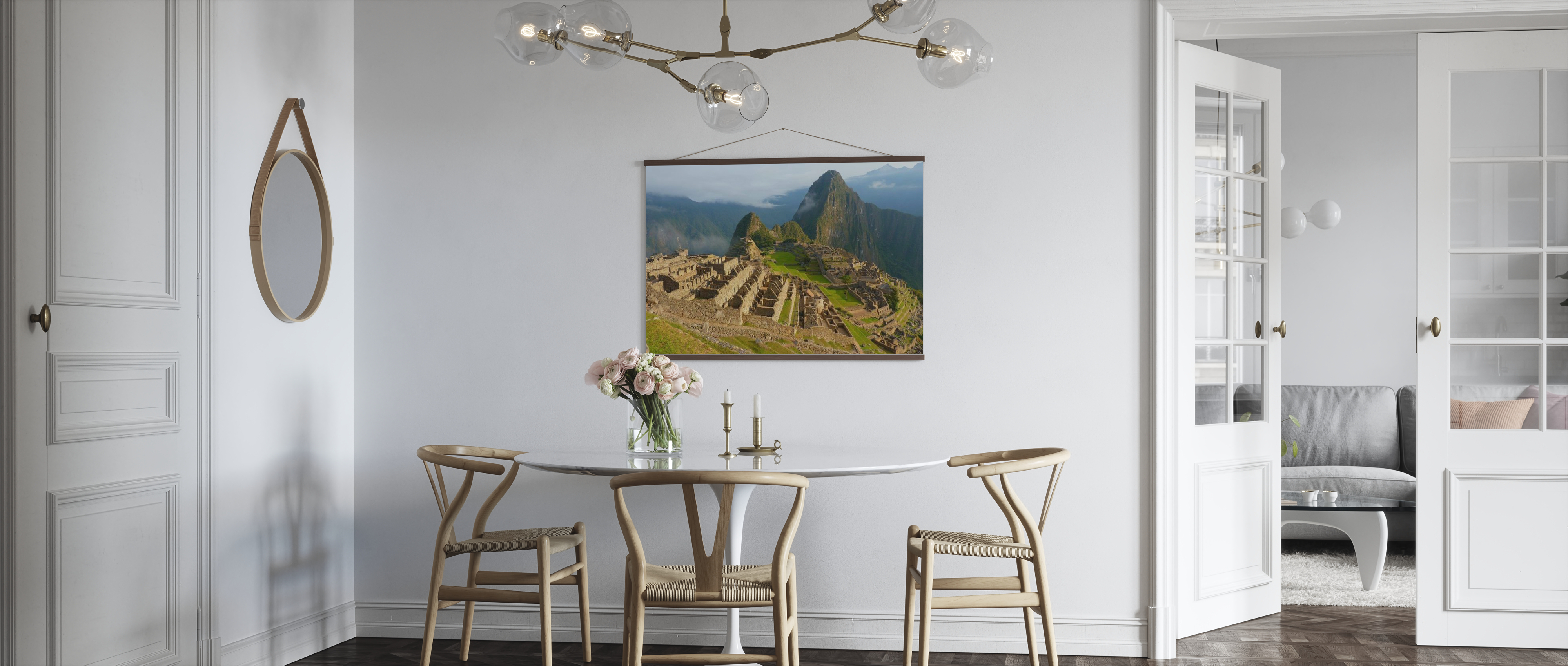 GREAT ART Poster Machu Picchu Quadro Murale Decorazione Sudamerica Perù Attrazioni Turistiche Inca Città Rovina Patrimonio Mondiale dell´UNESCO − Fotomurales Decorazione da Parete by 140 x 100 cm 