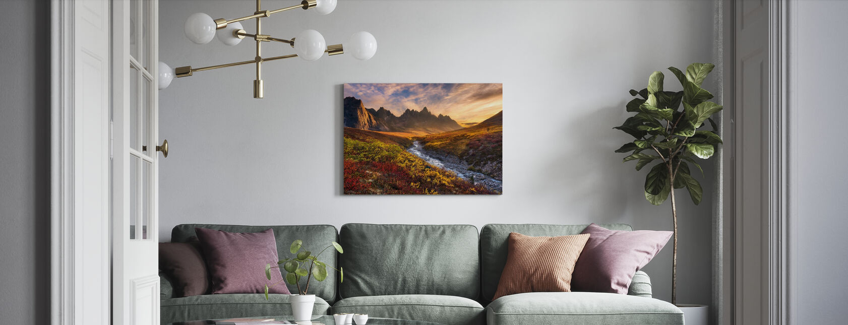 Bergparadijs - Canvas print - Woonkamer