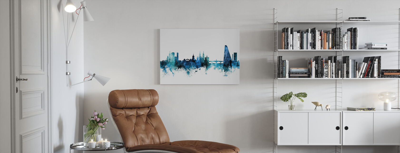 Basel Switzerland Skyline - Canvas print - Living Room