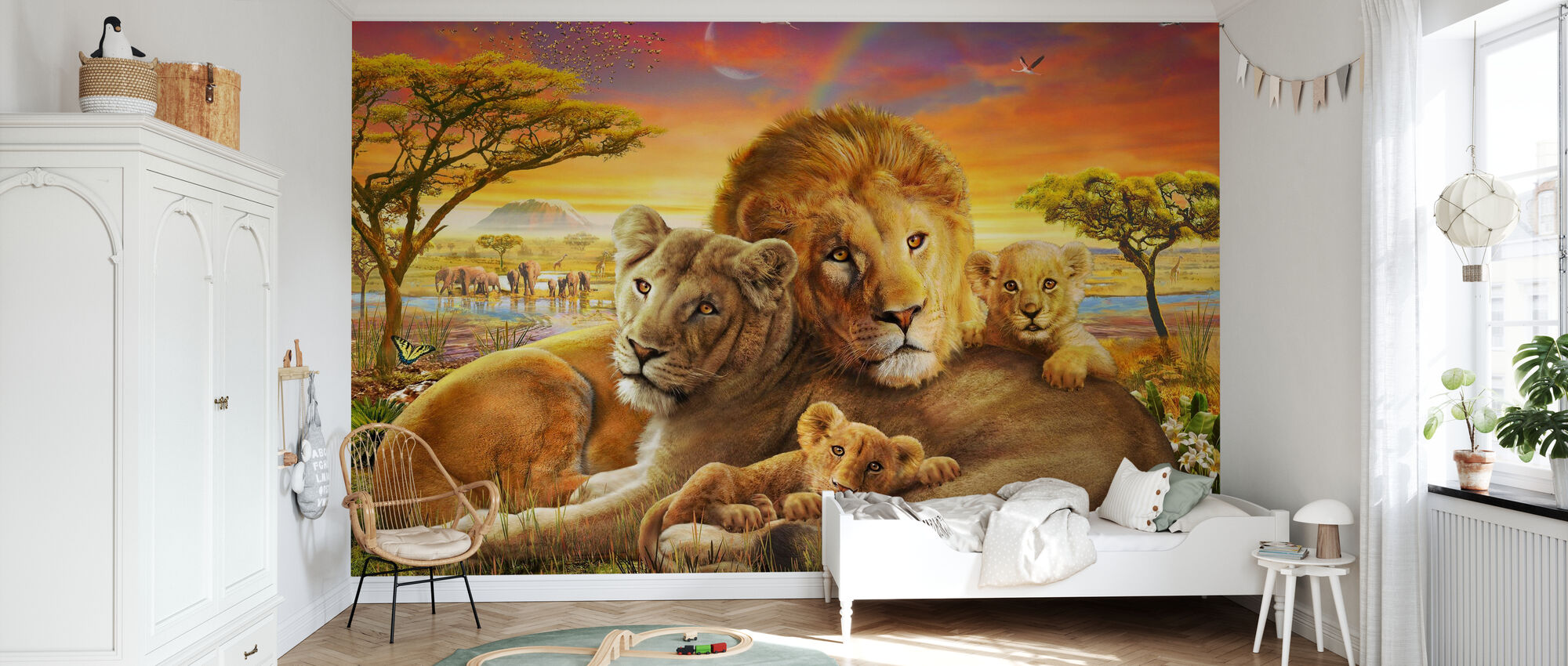 Loving Lions – remarkable wall mural – Photowall