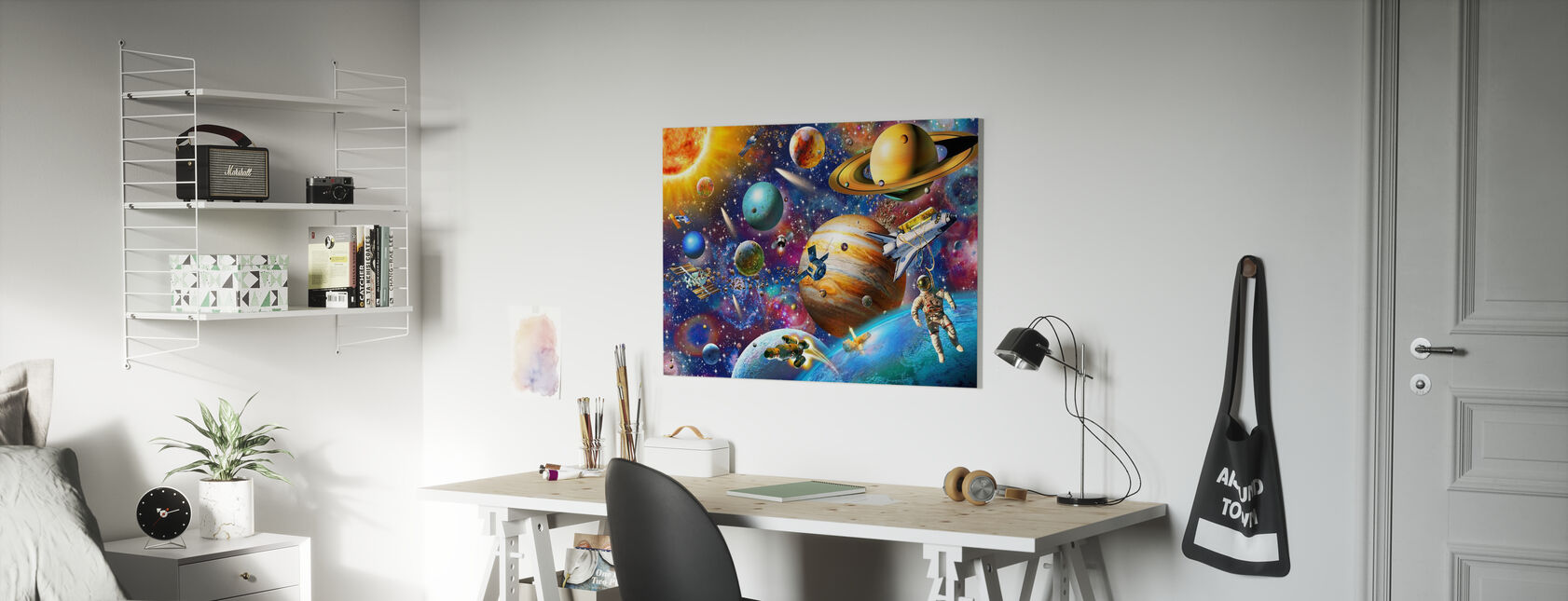 Solar System Odyssey - Canvas print - Kids Room
