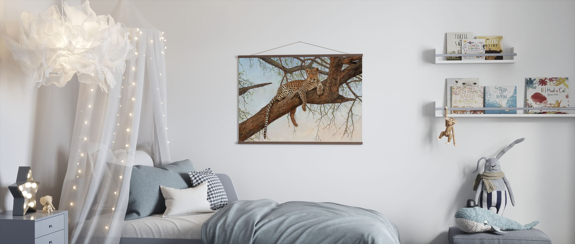Leopard in Tree – beeindruckende Poster-Wandkunst – Photowall