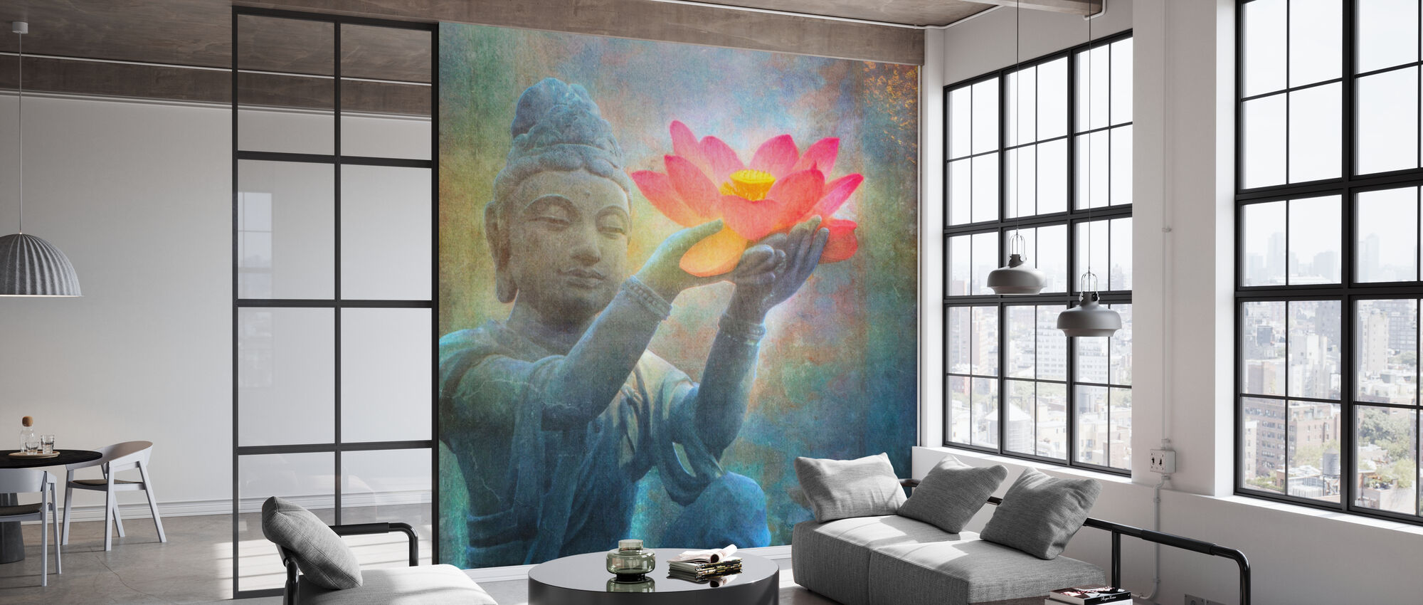 Lotus Budda Squared – a wall mural for every room – Photowall