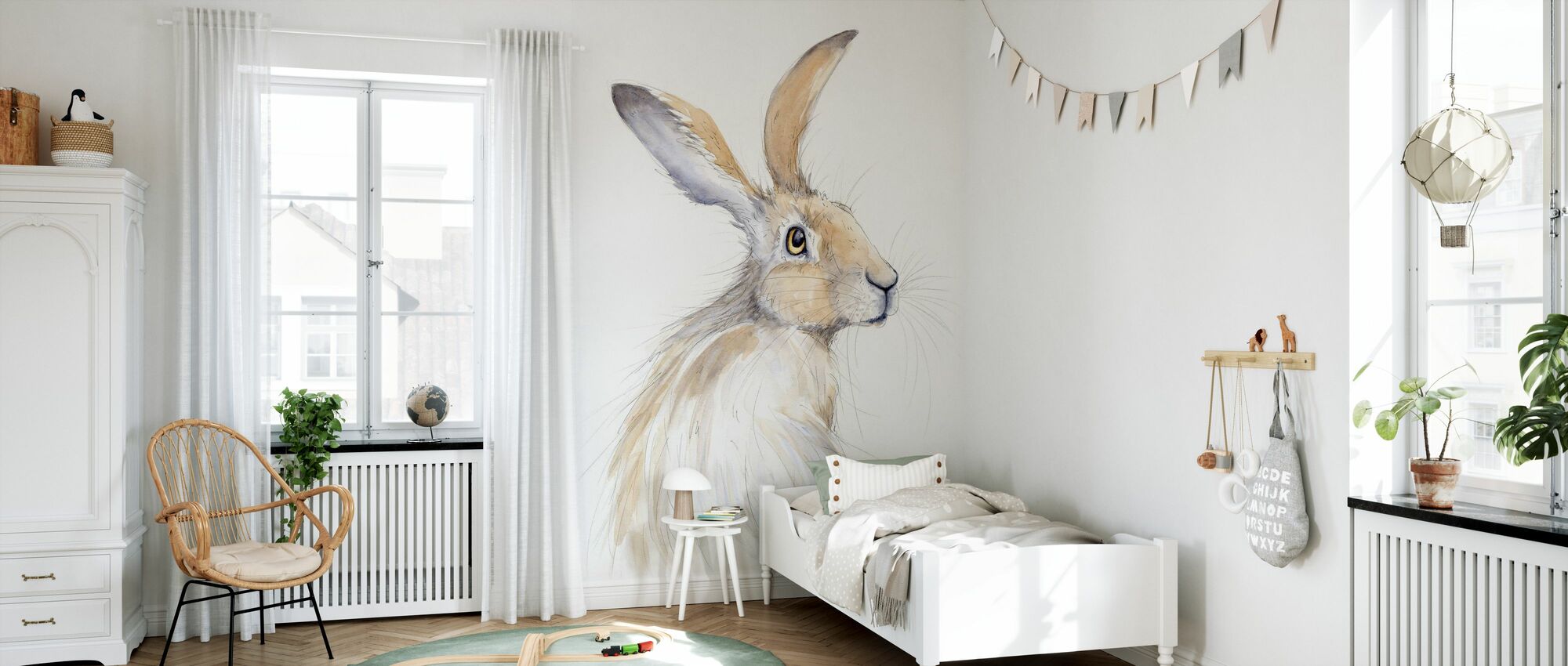 Erin Rabbit – stunning wall mural – Photowall