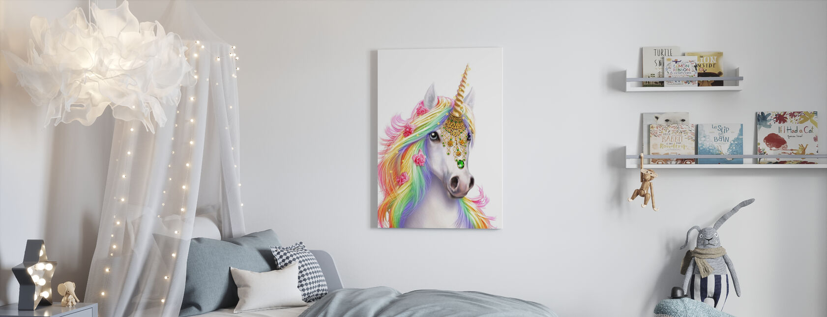 Unicorn - Canvas print - Kids Room