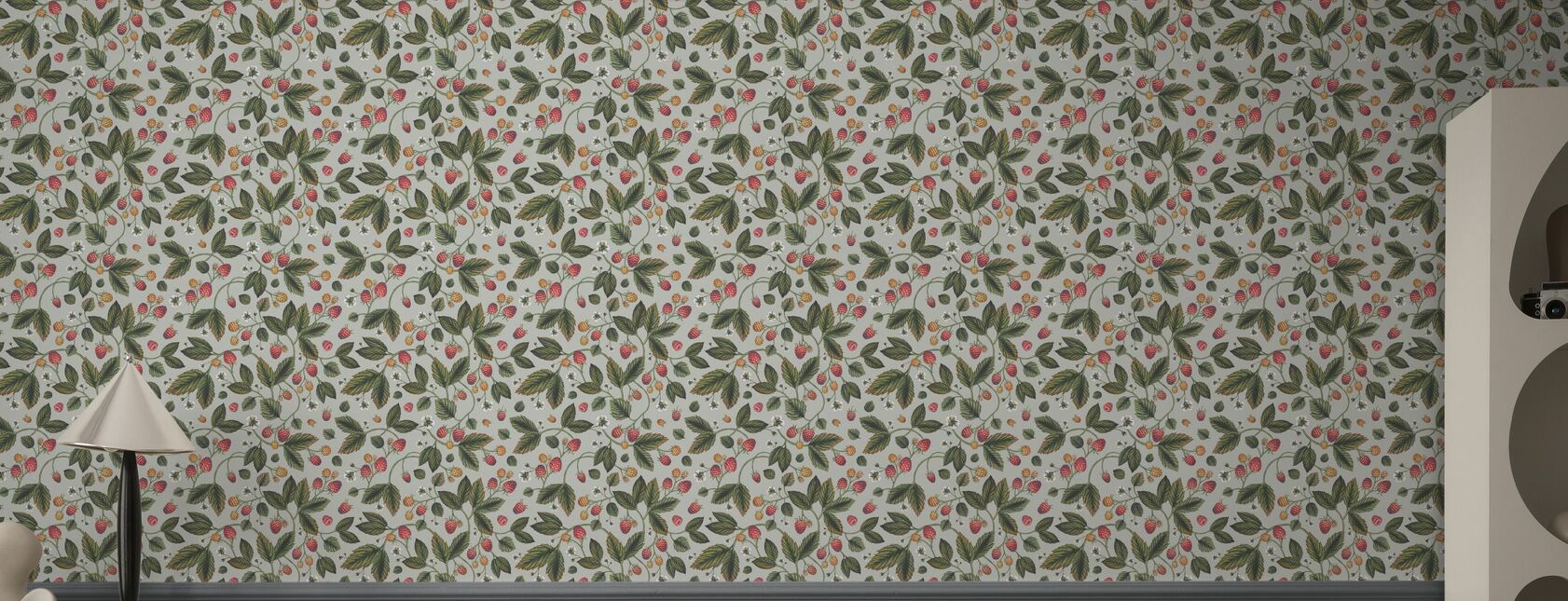 The Raspberry Garden Bright - Wallpaper - close-up