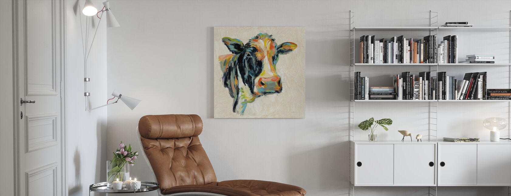 Expressionistic Cow I - Canvas print - Living Room
