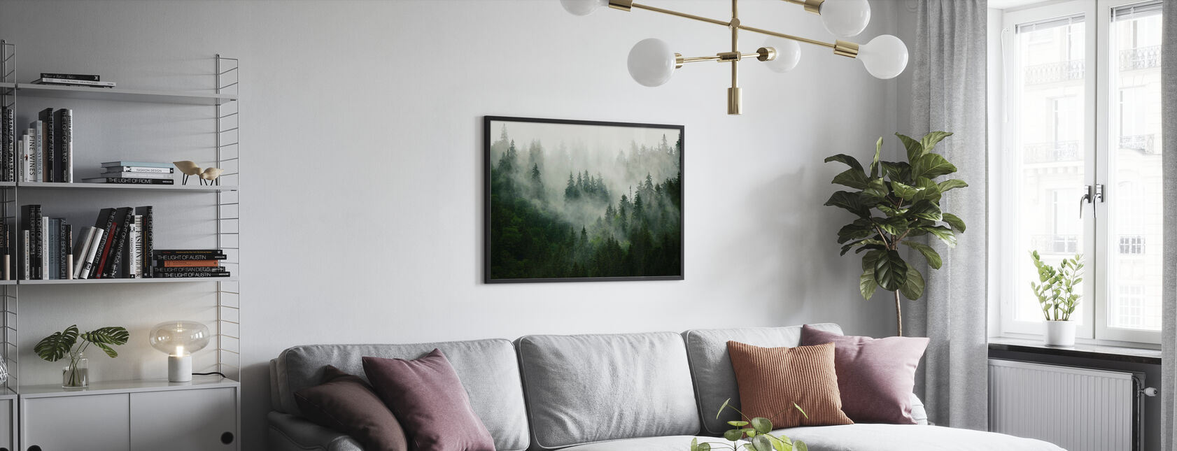 Foggy Forest - Poster - Living Room