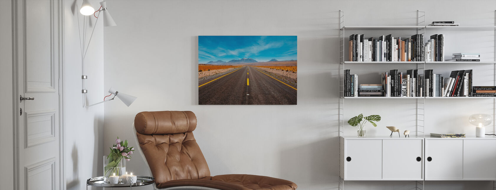 Woestijnsnelweg - Canvas print - Woonkamer
