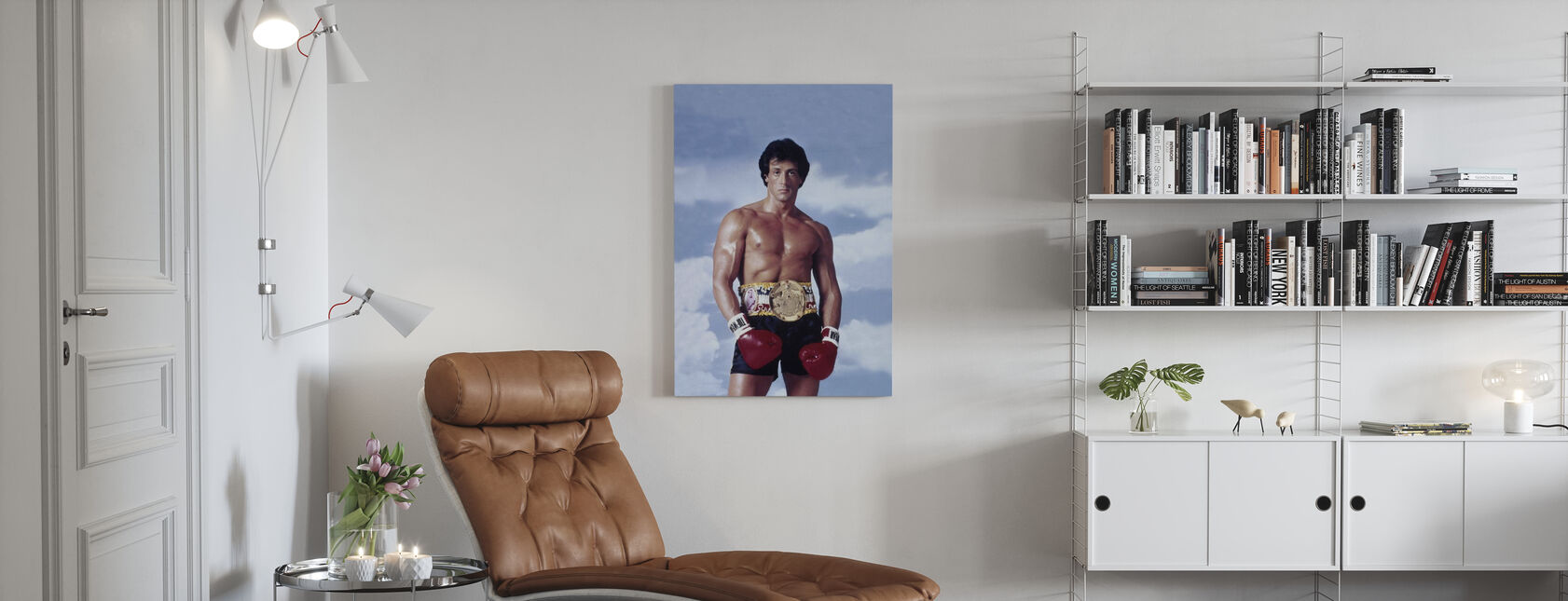 Sylvester Stallone in Rocky III - Canvas print - Woonkamer